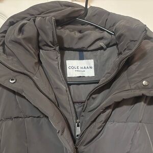Cole Haan Women’s Gray down Puffer Jacket knee length